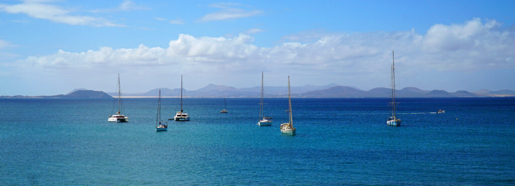 DIFFRENT CHARTERS AT CORRALEJO BAHIA